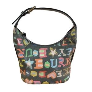 Dooney and Bourke Graffiti Doodle Rainbow mini purse